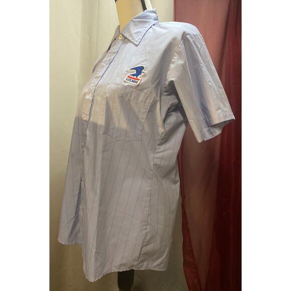 Vintage Postal, Pinstripe Mailman Shirt, size 15 - Picture 6 of 9